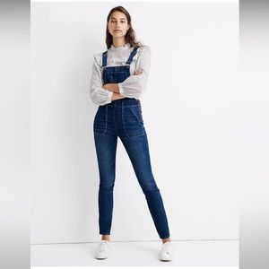Madewell Skinny Leg Denim Overalls (NWOT)
